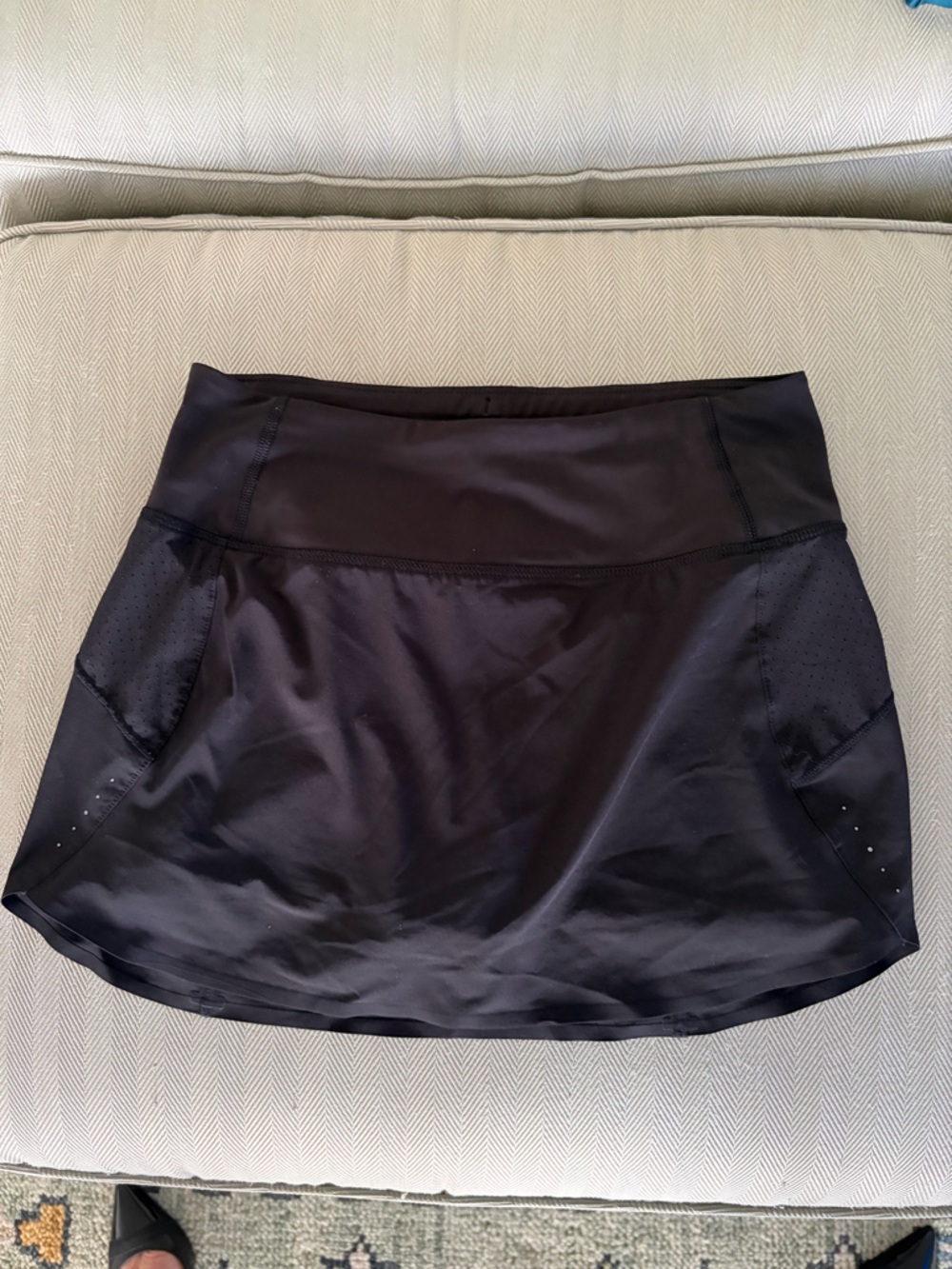 Athleta Black Circle Skirt with Built-In Shorts